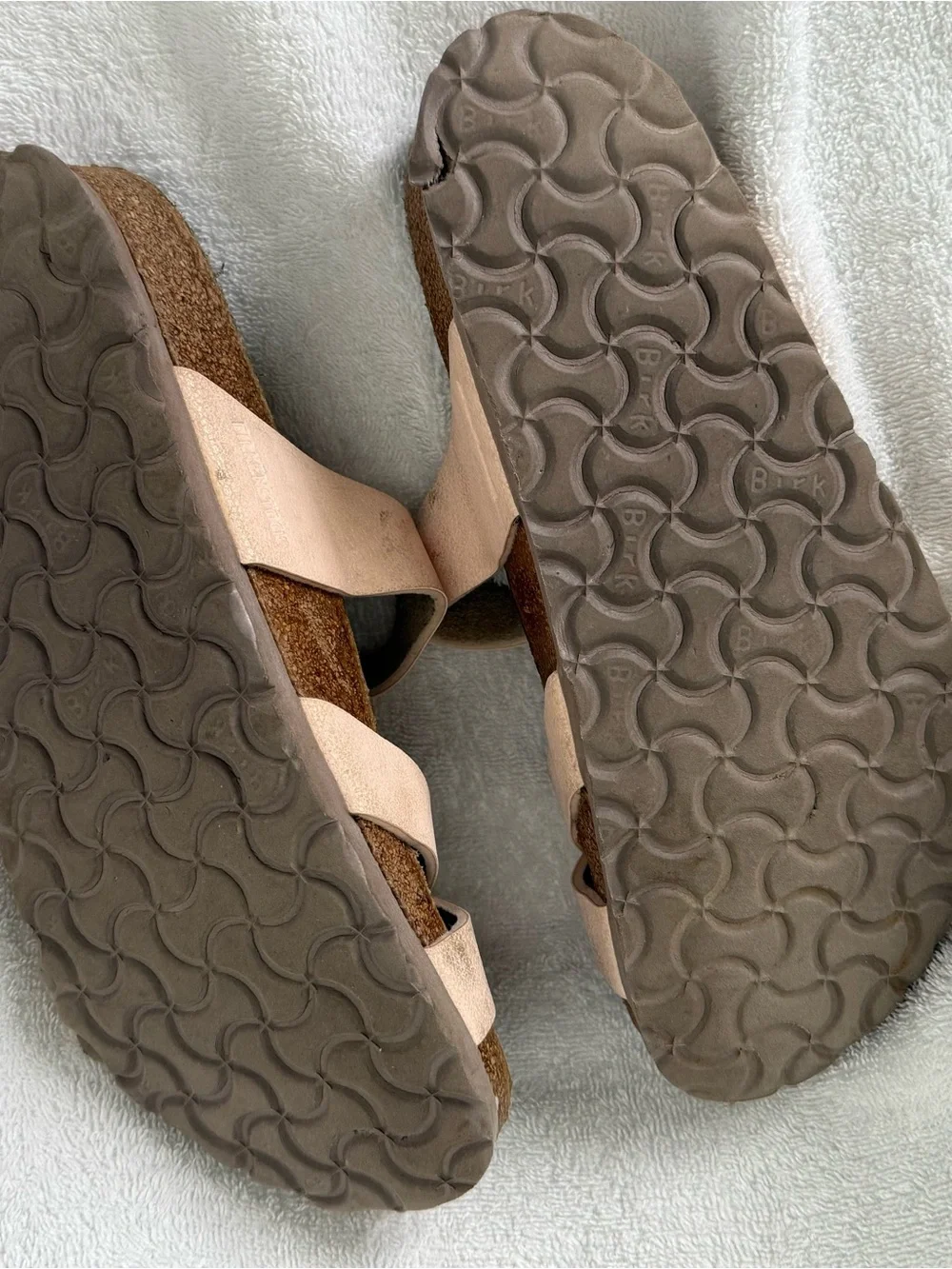 Birkenstock Pale Pink Double Buckle Sandals